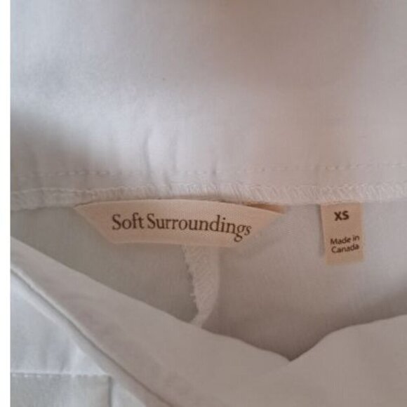 Soft Surrounding Embroidered Cuff Cropped Pull On Pants - Picture 5 of 6